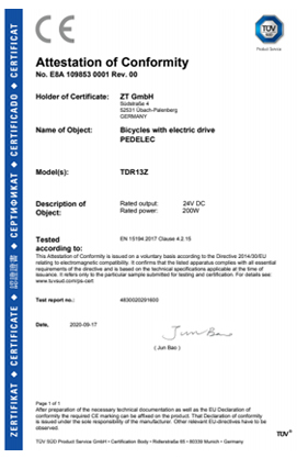 CE certificate